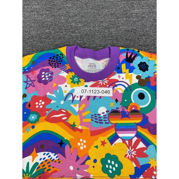 Spirit Jersey Disney Pride Shirt Tie Dye Rainbow Mickey Mouse Adult Size Small - Picture 10 of 12